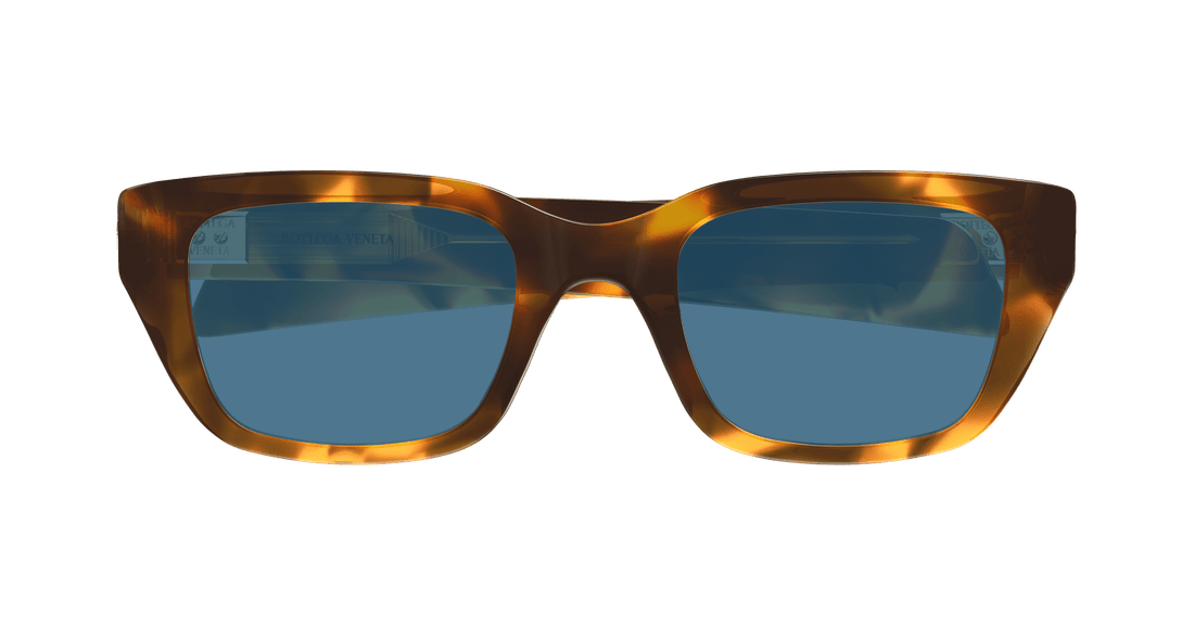 Óculos de sol bottega veneta bv1393s 006 havana square unisex tamanho 50mm - Vista de detalhe