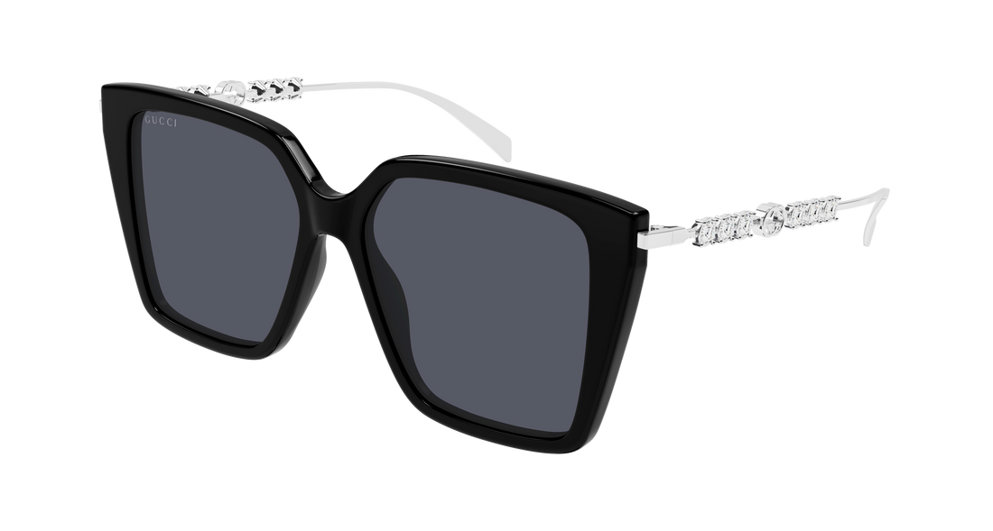 Óculos de sol gucci gg1967s 002 negro butterfly femenino tamanho 54mm - Vista principal