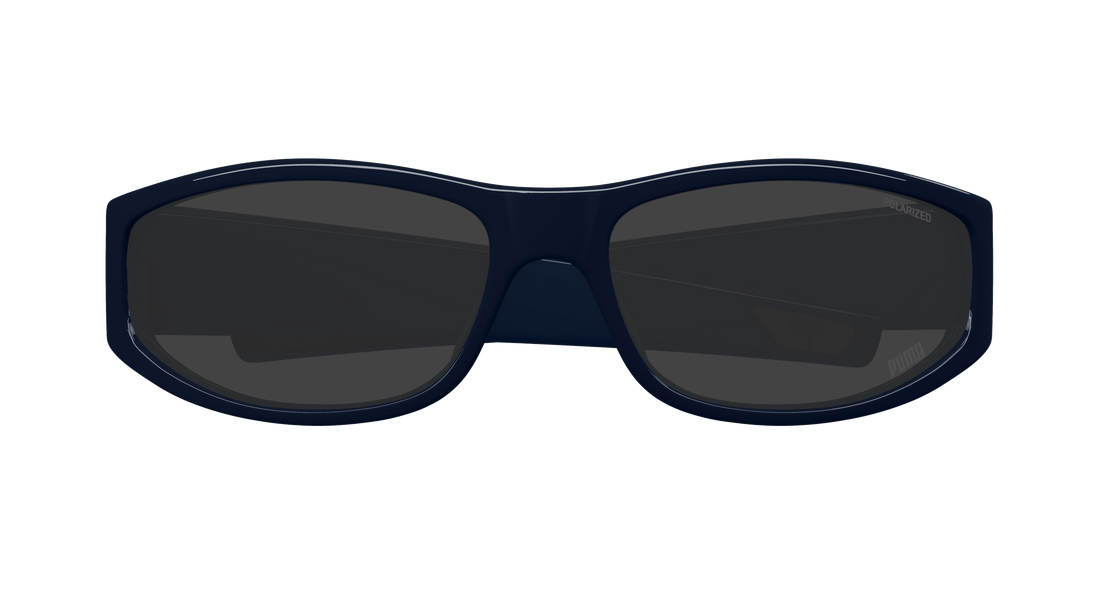 Sunglasses puma pu0483s 005 azul round masculino size 65mm - Detailed view