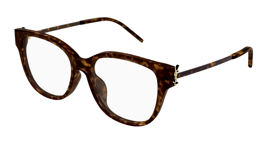 Brillen saint laurent sl m48o_b/fn 003 havana rectangular / squared femenino größe 55mm - Hauptansicht