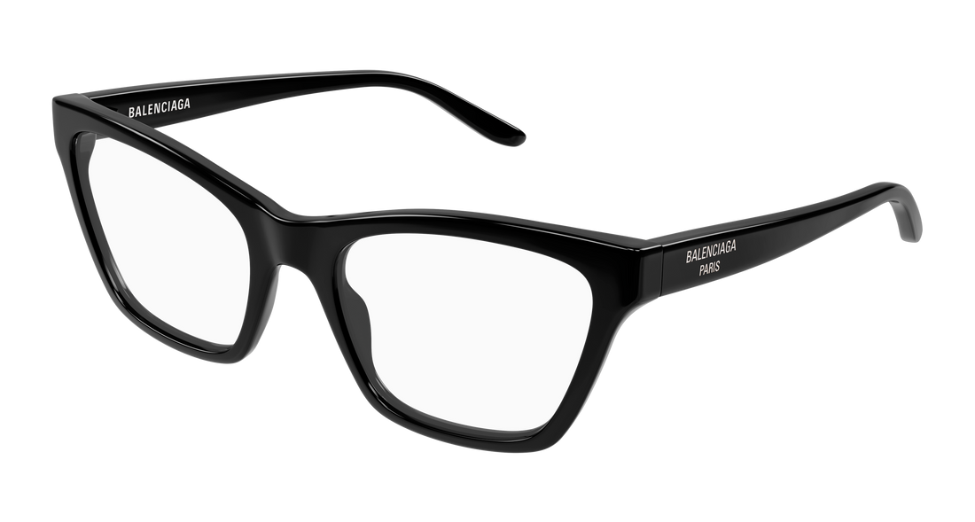 Gafas graduadas balenciaga bb0440o 001 negro cat eye femenino talla 56mm - Vista principal