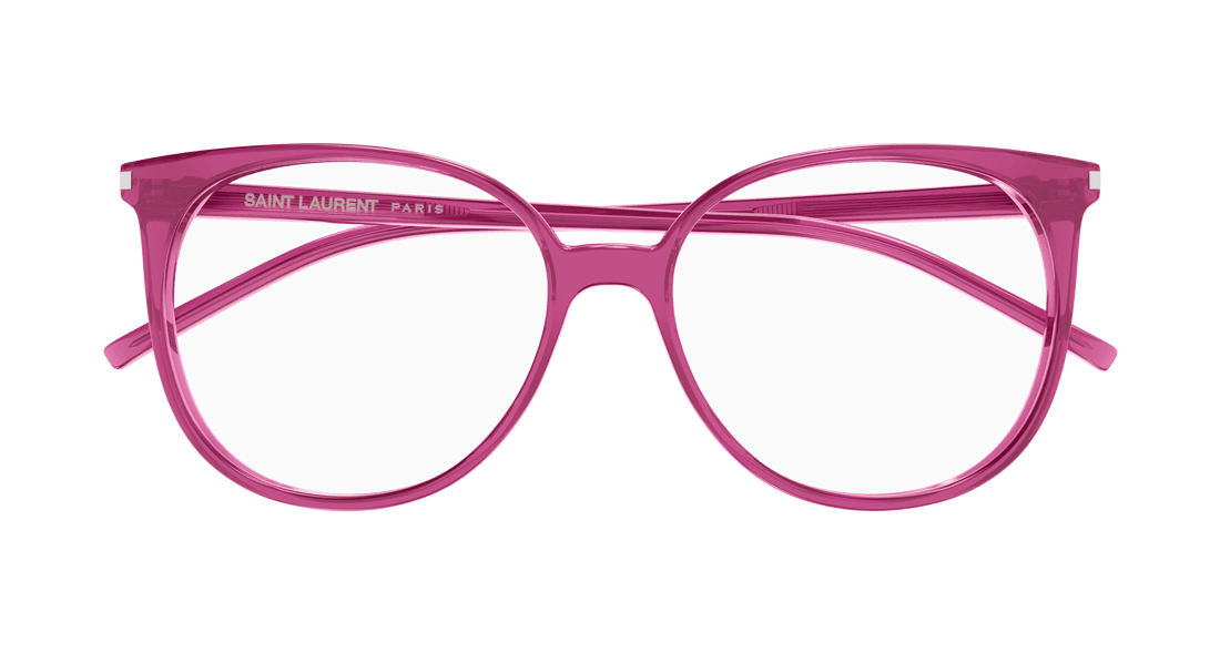 Brillen saint laurent sl 39 012 rosa round femenino größe 54mm - Detailansicht