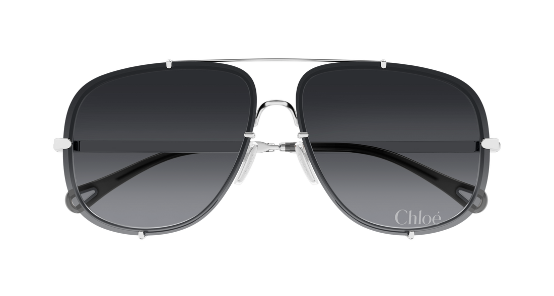 Sunčane naočale chloé ch0348s 002 plateado pilot/navigator femenino veličina 62mm - Detaljni prikaz