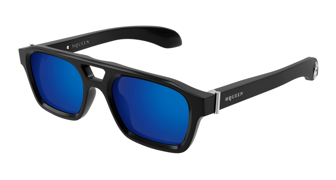 Occhiali da sole alexander mcqueen am0505s 003 negro pilot masculino taglia 52mm - Vista principale