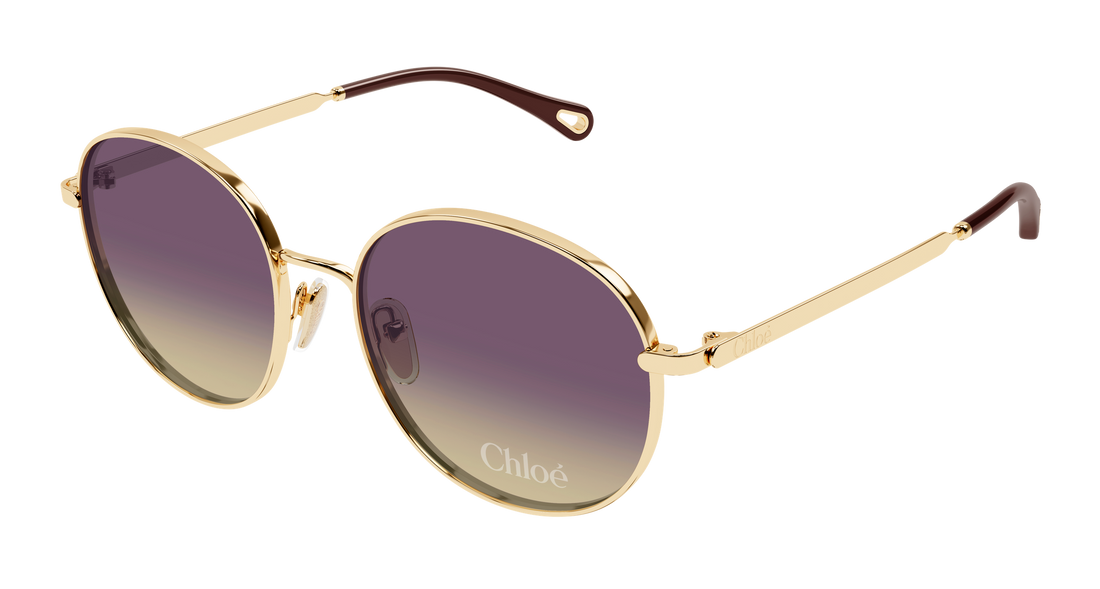 Sunčane naočale chloé ch0325s 001 dorado geometric femenino veličina 55mm - Glavni prikaz