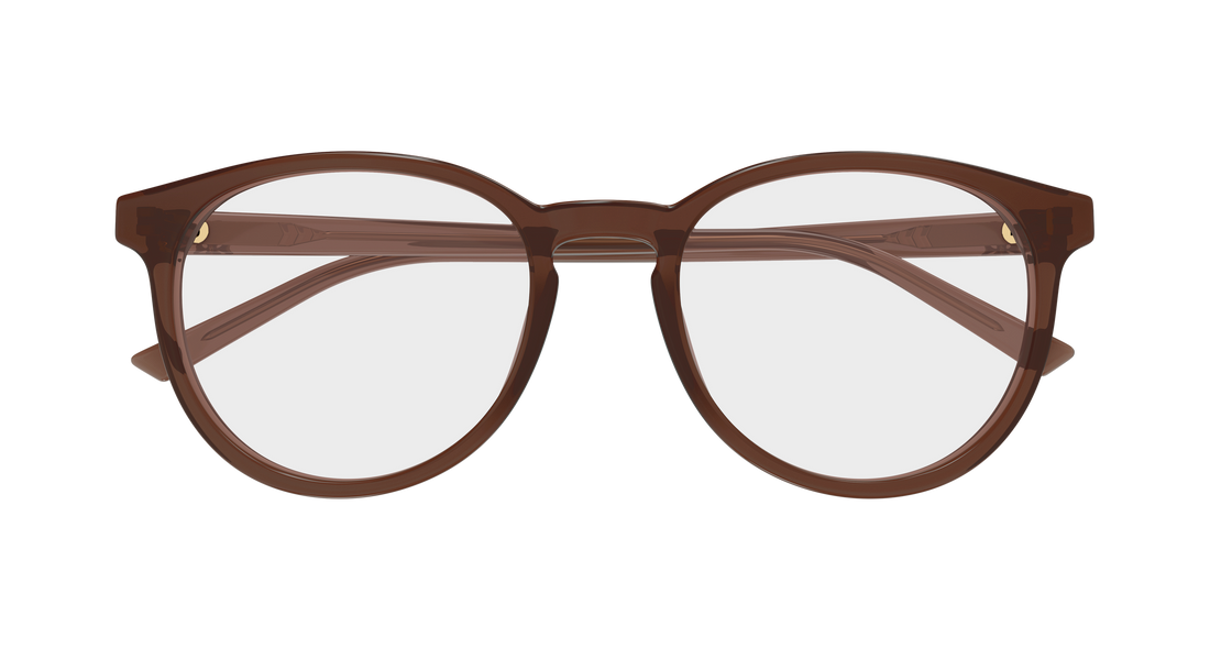 Brillen gucci gg2005oa 003 marron round/oval/panthos femenino größe 51mm - Detailansicht