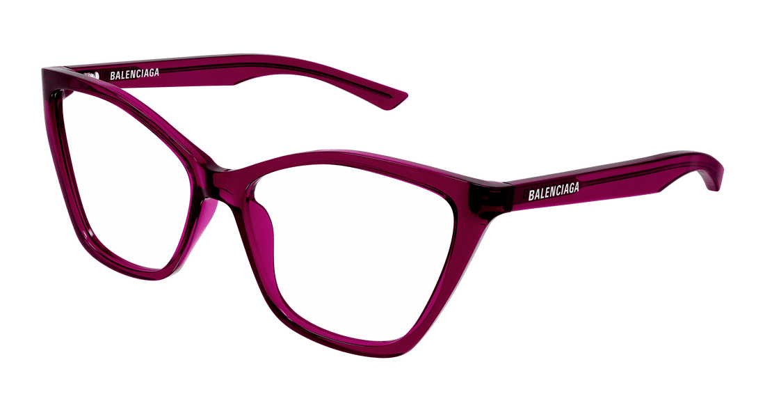 Gafas graduadas balenciaga bb0405o 004 burdeos butterfly femenino talla 57mm - Vista principal