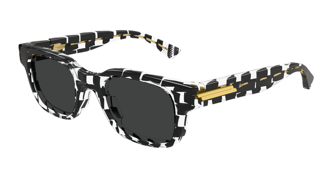 Óculos de sol bottega veneta bv1411s 004 negro rectangular / squared masculino tamanho 49mm - Vista principal