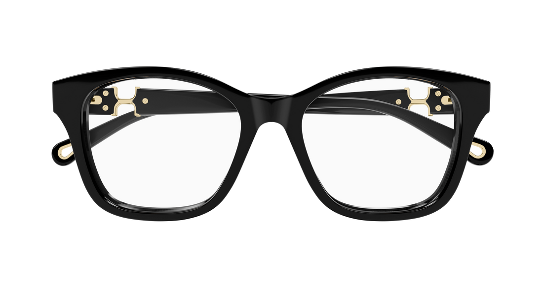 Prescription glasses chloé ch0334o 006 negro cat eye femenino size 52mm - Detailed view