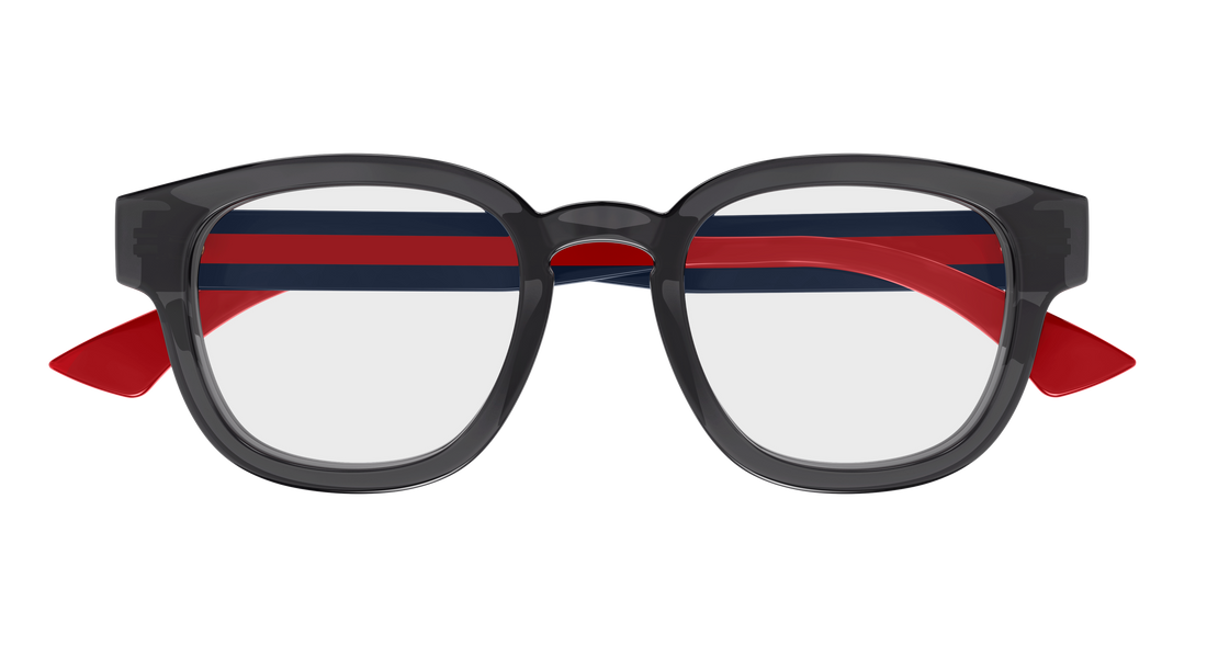 Occhiali da vista gucci gg1992o 004 gris round/oval/panthos masculino taglia 48mm - Vista dettagliata