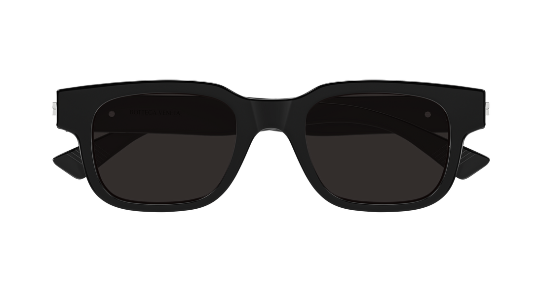Óculos de sol bottega veneta bv1411s 001 negro rectangular / squared masculino tamanho 49mm - Vista de detalhe