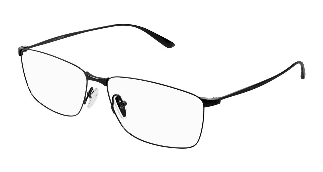 Gafas graduadas balenciaga bb0415o 001 negro square masculino talla 60mm - Vista principal