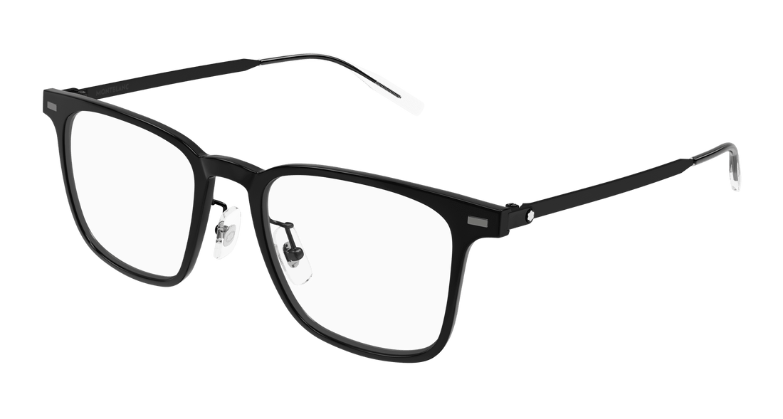Occhiali da vista montblanc mb0395on 002 negro square masculino taglia 51mm - Vista principale