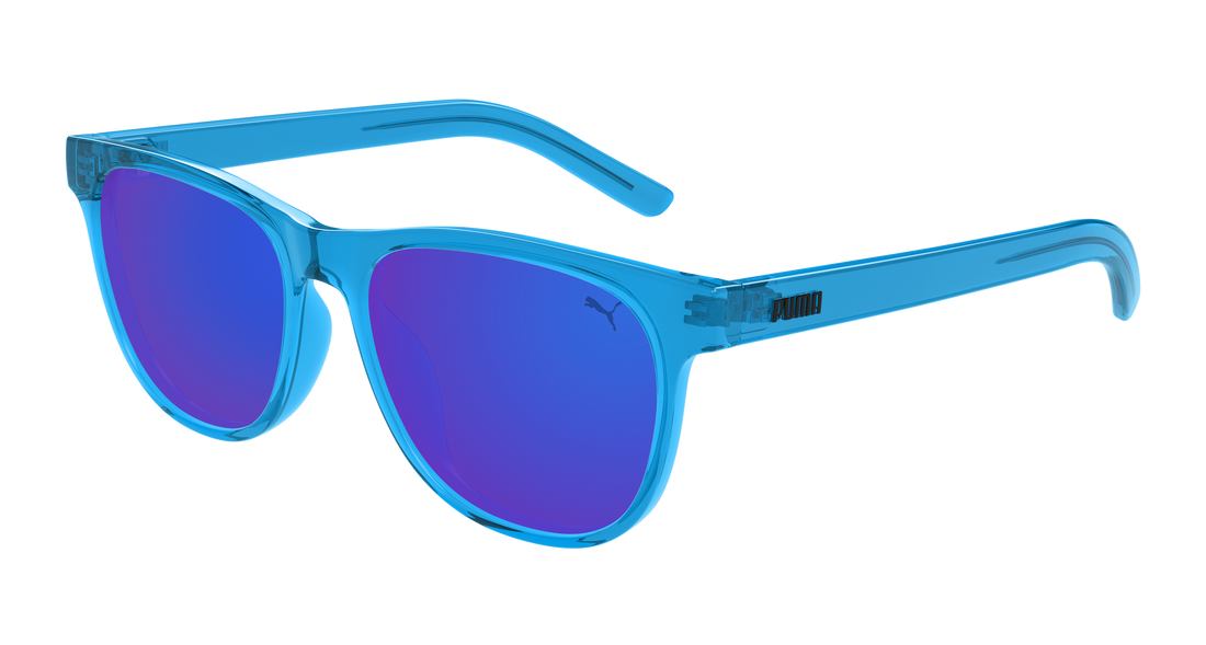 Sunglasses puma pj0084s 002 azul round/oval/panthos infantil size 48mm - Main view