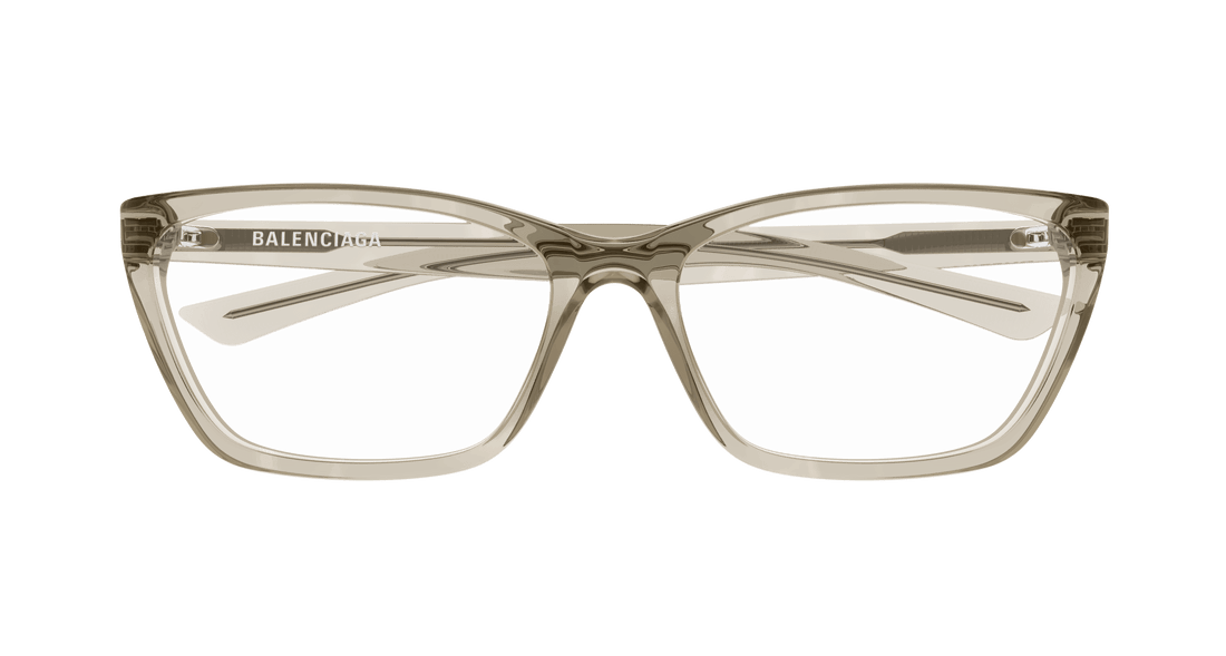 Gafas graduadas balenciaga bb0406o 004 beige cat eye femenino talla 59mm - Vista de detalle