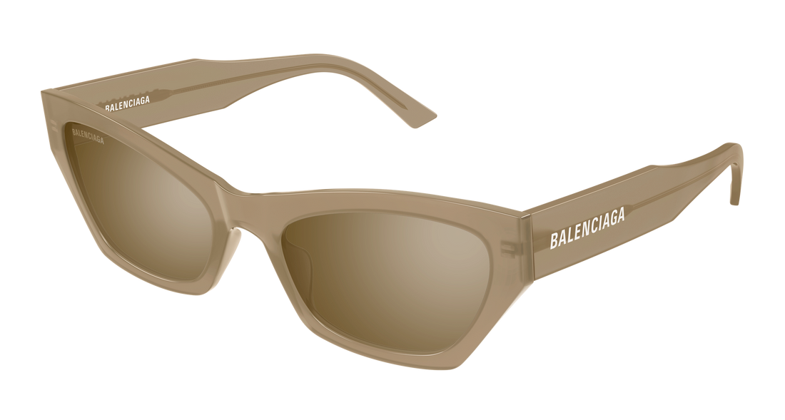 Lunettes de soleil balenciaga bb0447s 004 beige cat eye femenino taille 56mm - Vue principale