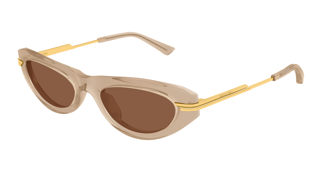 Óculos de sol bottega veneta bv1368s 005 marron round femenino tamanho 53mm - Vista principal