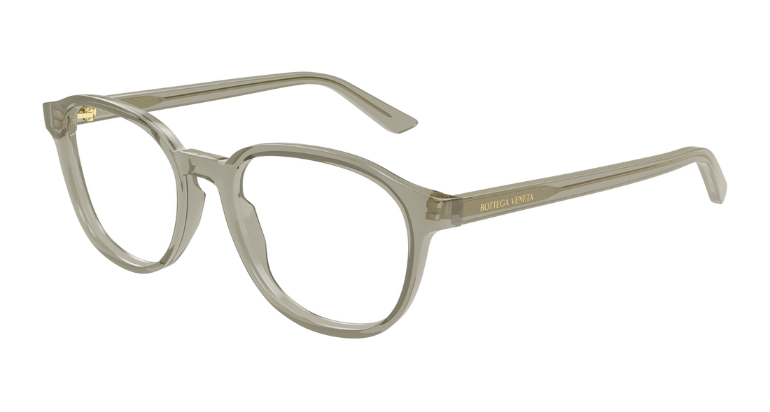 Gafas graduadas bottega veneta bv1312o 012 marron round/oval/panthos masculino talla 52mm - Vista principal