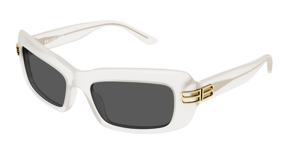 Sunglasses balenciaga bb0432s 003 blanco rectangular / squared femenino size 57mm - Main view