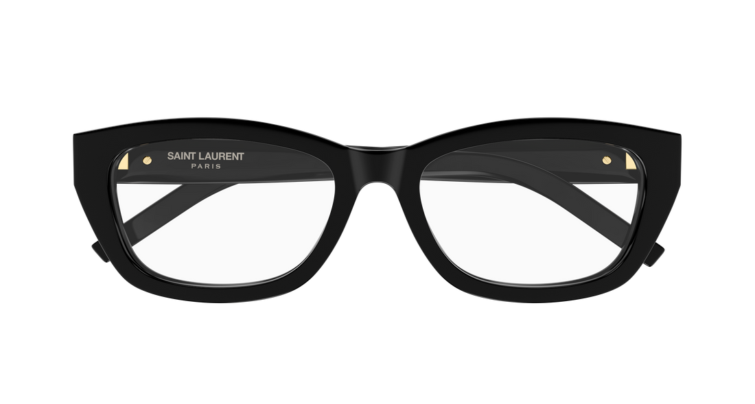 Brillen saint laurent sl m153 opt 001 negro cat eye femenino größe 55mm - Detailansicht
