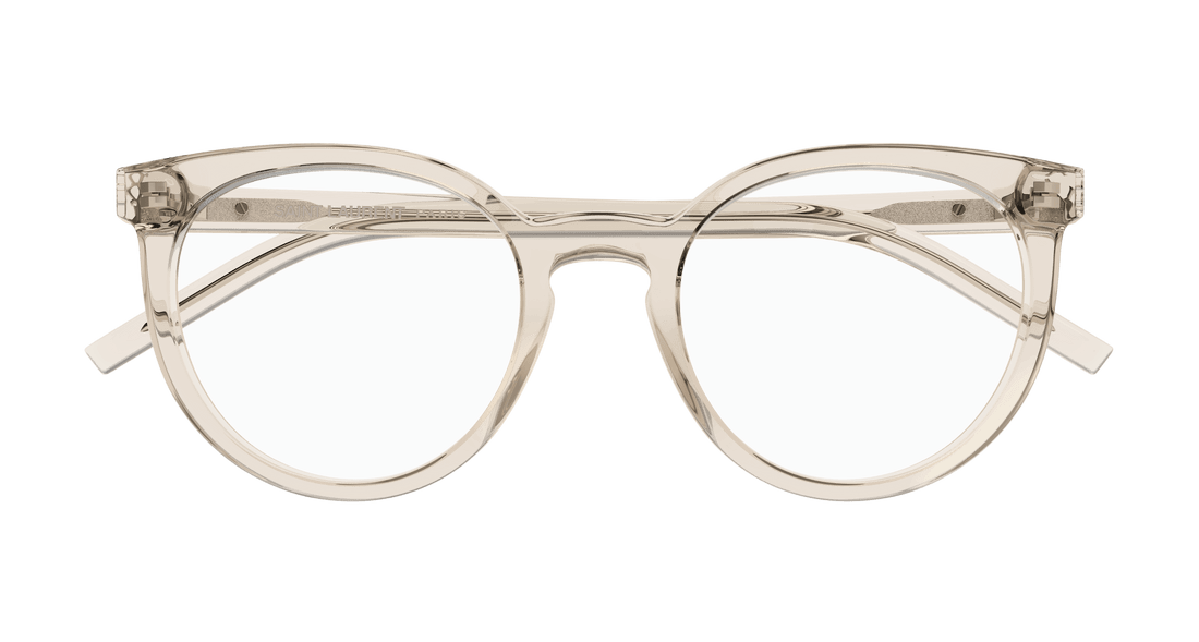 Brillen saint laurent sl m147 004 beige cat eye femenino größe 52mm - Detailansicht