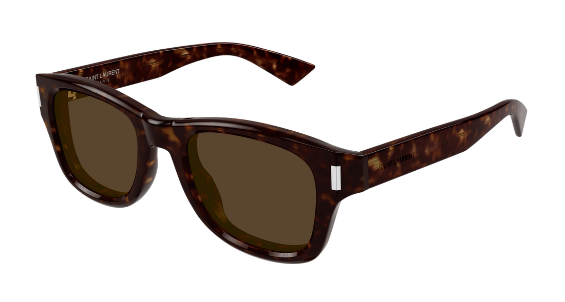 Óculos de sol saint laurent sl 801 002 havana round masculino tamanho 50mm - Vista principal