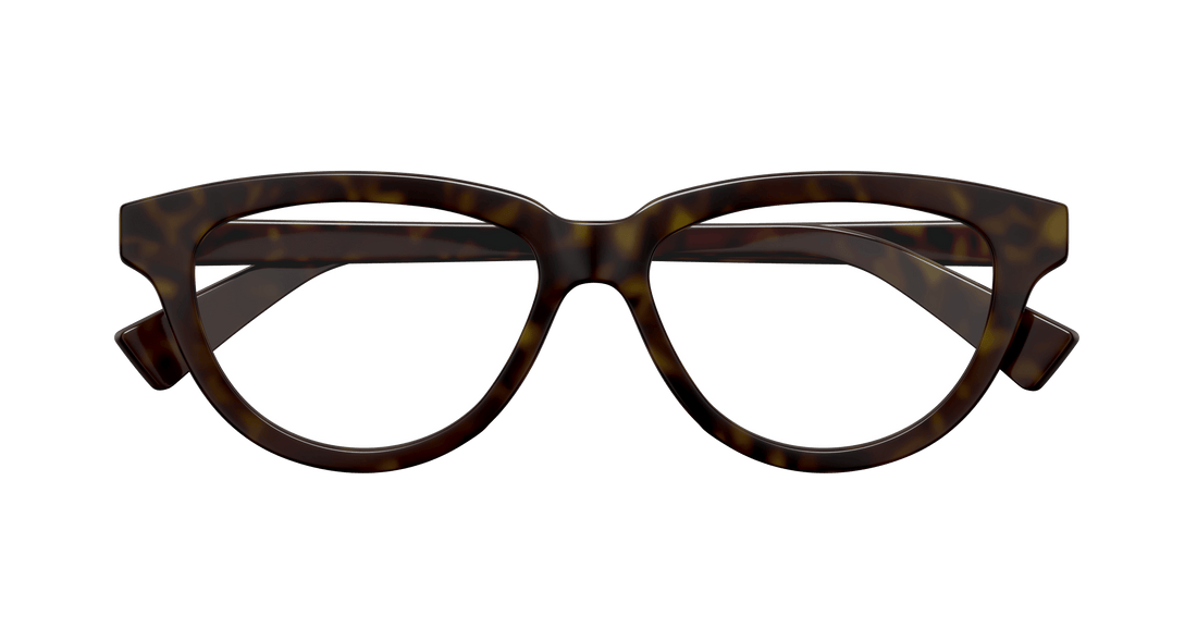 Gafas graduadas bottega veneta bv1366o 002 havana cat eye femenino talla 53mm - Vista de detalle