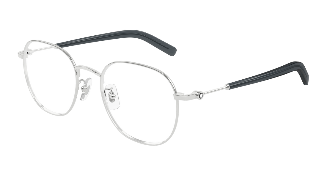 Occhiali da vista montblanc mb0425oa 002 plateado rectangular / squared masculino taglia 52mm - Vista principale
