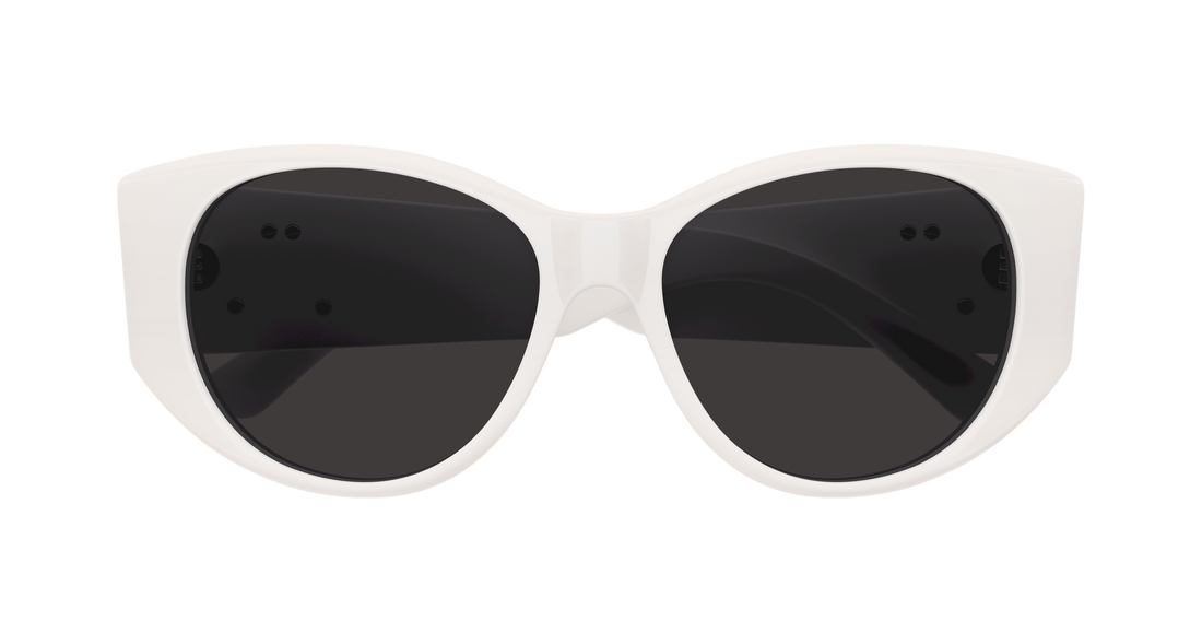 Sunglasses balenciaga bb0455s 003 blanco geometric femenino size 55mm - Detailed view