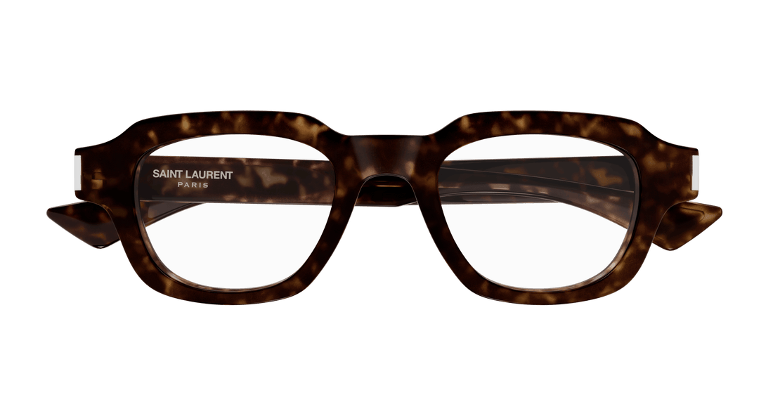 Brillen saint laurent sl 791 opt 002 havana square unisex größe 48mm - Detailansicht