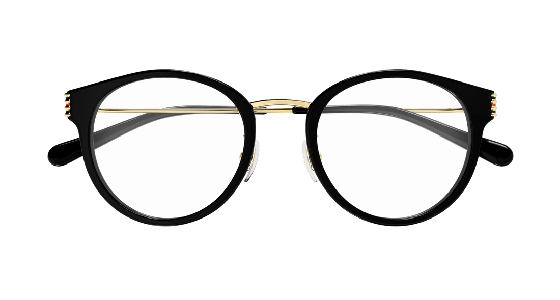 Occhiali da vista gucci gg1885oa 001 negro round femenino taglia 51mm - Vista dettagliata