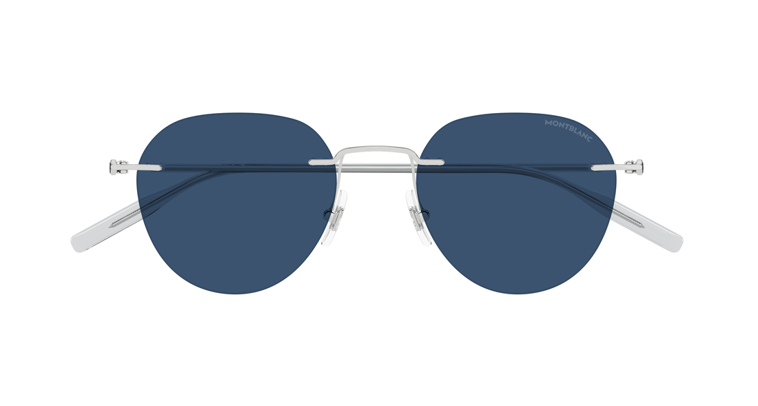 Gafas de sol montblanc mb0428s 004 plateado round/oval/panthos masculino talla 51mm - Vista de detalle