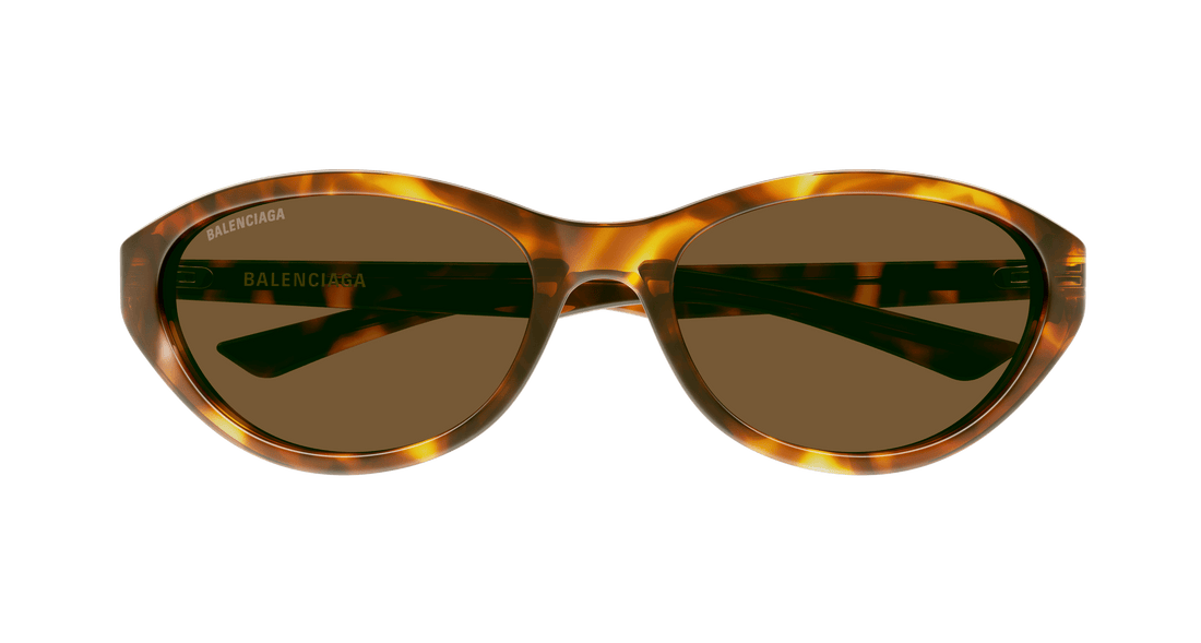 Sunglasses balenciaga bb0404sk 002 havana round femenino size 58mm - Detailed view