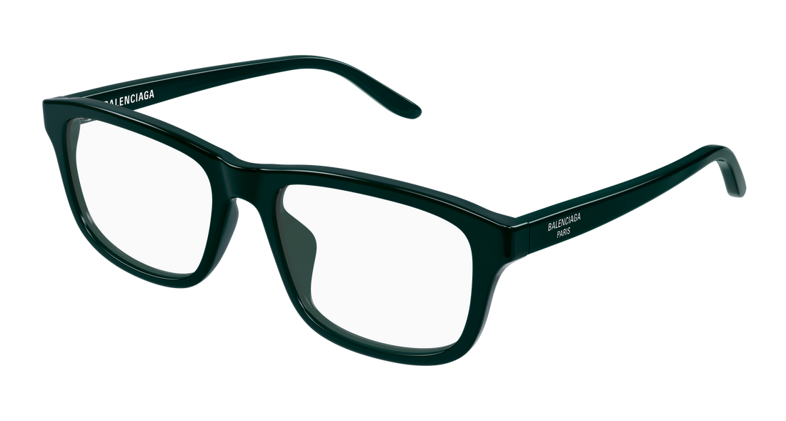 Gafas graduadas balenciaga bb0442oa 004 verde rectangular / squared unisex talla 55mm - Vista principal