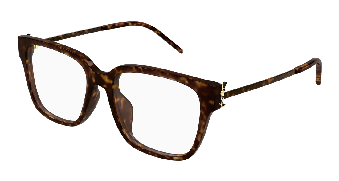 Brillen saint laurent sl m48o_a/fn 003 havana rectangular / squared femenino größe 54mm - Hauptansicht