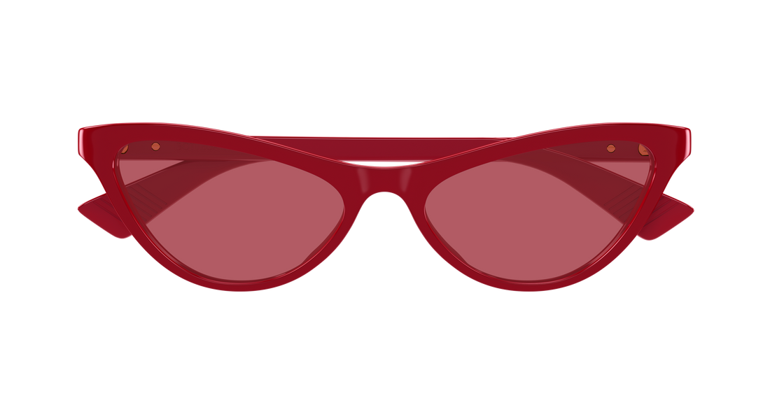 Occhiali da sole bottega veneta bv1414s 005 rojo cat eye femenino taglia 56mm - Vista dettagliata