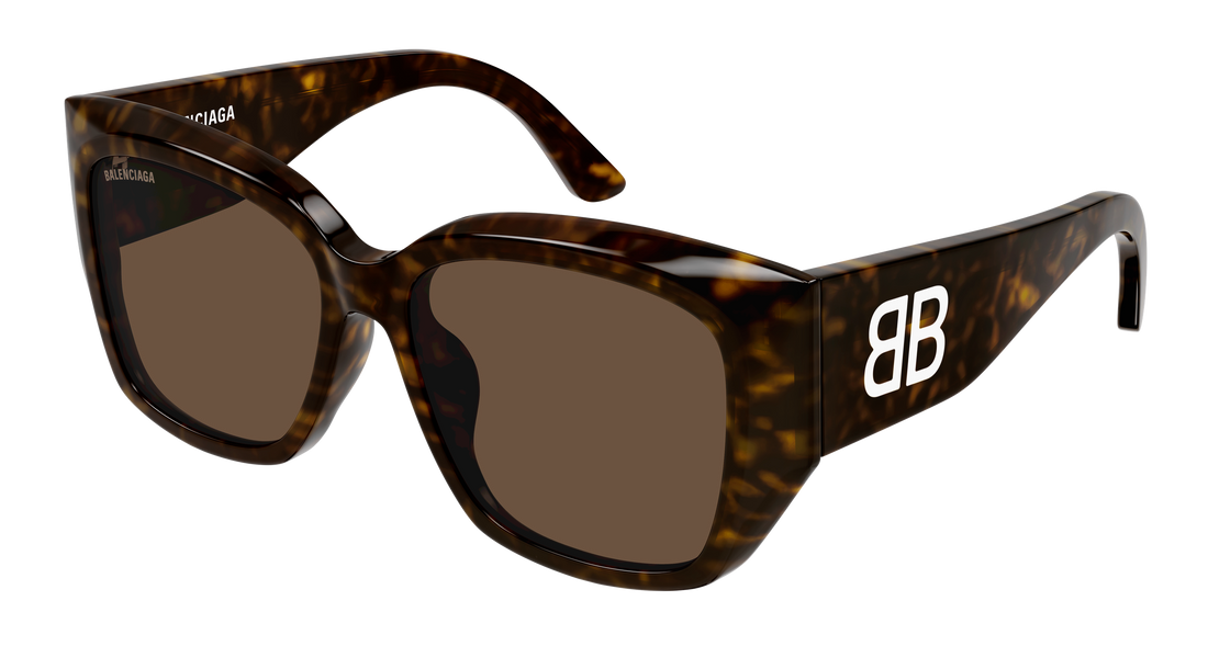 Lunettes de soleil balenciaga bb0445sk 004 havana butterfly femenino taille 56mm - Vue principale