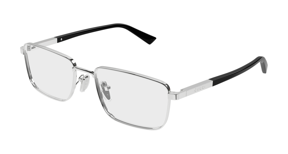 Occhiali da vista gucci gg1964o 001 plateado rectangular / squared masculino taglia 55mm - Vista principale