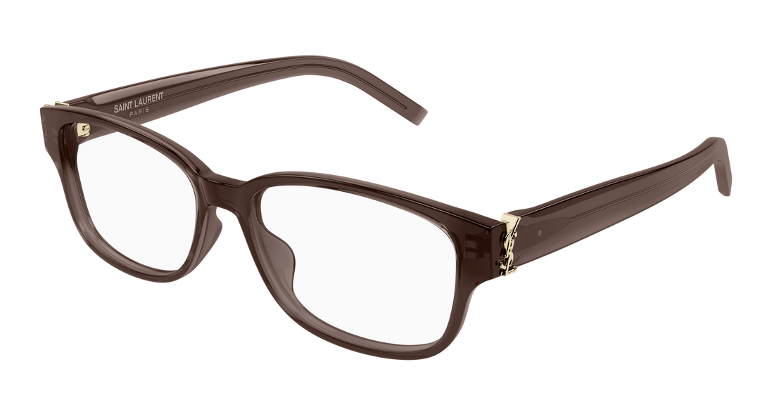 Óculos graduados saint laurent sl m149 009 marron square unisex tamanho 52mm - Vista principal