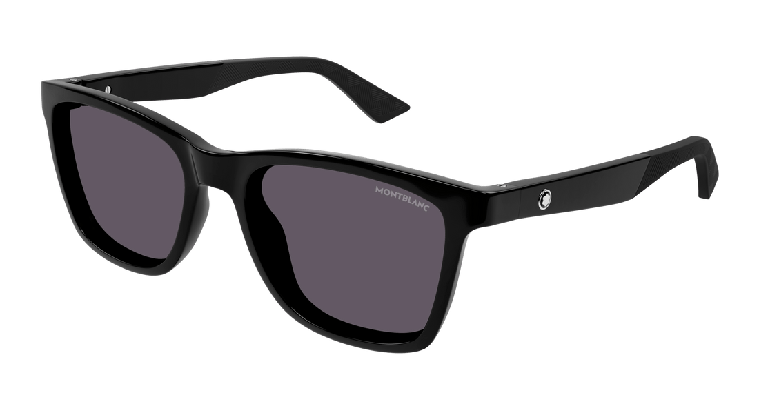 Zonnebrillen montblanc mb0399s 005 negro square masculino maat 55mm - Hoofdaanzicht