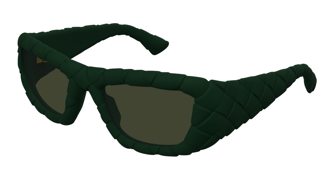 Óculos de sol bottega veneta bv1303s 008 verde round femenino tamanho 56mm - Vista principal