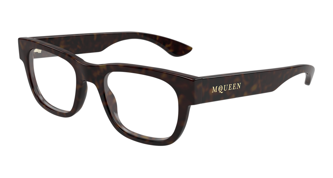 Brillen alexander mcqueen am0531o 002 havana rectangular / squared masculino größe 51mm - Hauptansicht