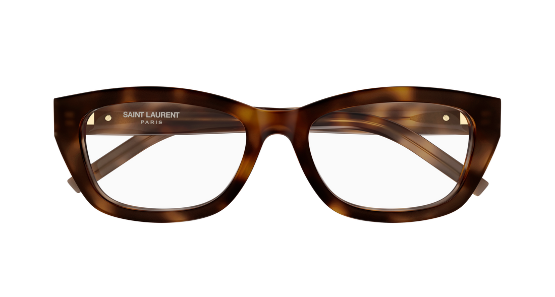 Brillen saint laurent sl m153 opt 003 havana cat eye femenino größe 55mm - Detailansicht