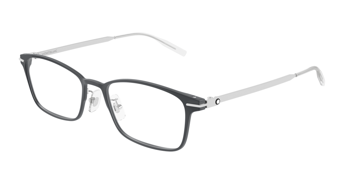 Óculos graduados montblanc mb0449oj 004 gris rectangular / squared masculino tamanho 54mm - Vista principal