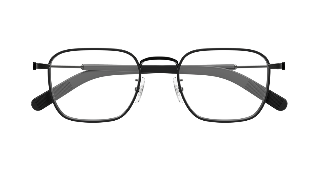 Occhiali da vista montblanc mb0424o 002 negro rectangular / squared masculino taglia 50mm - Vista dettagliata