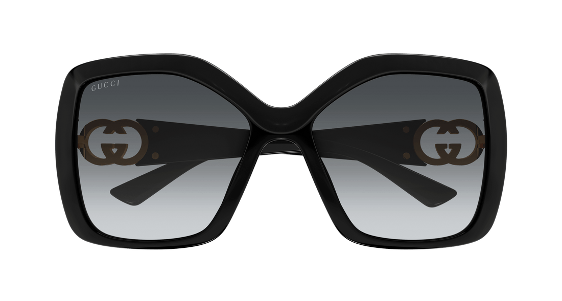 Sunglasses gucci gg2015s 001 negro rectangular / squared femenino size 59mm - Detailed view