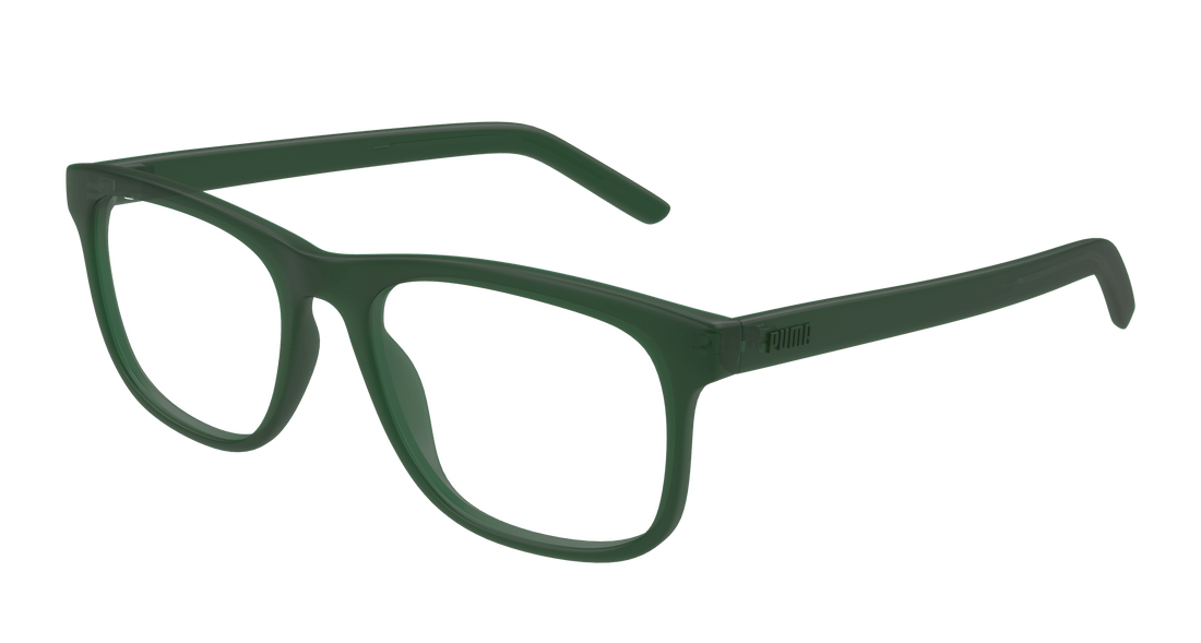 Brillen puma pu0496o 005 verde square masculino größe 55mm - Hauptansicht