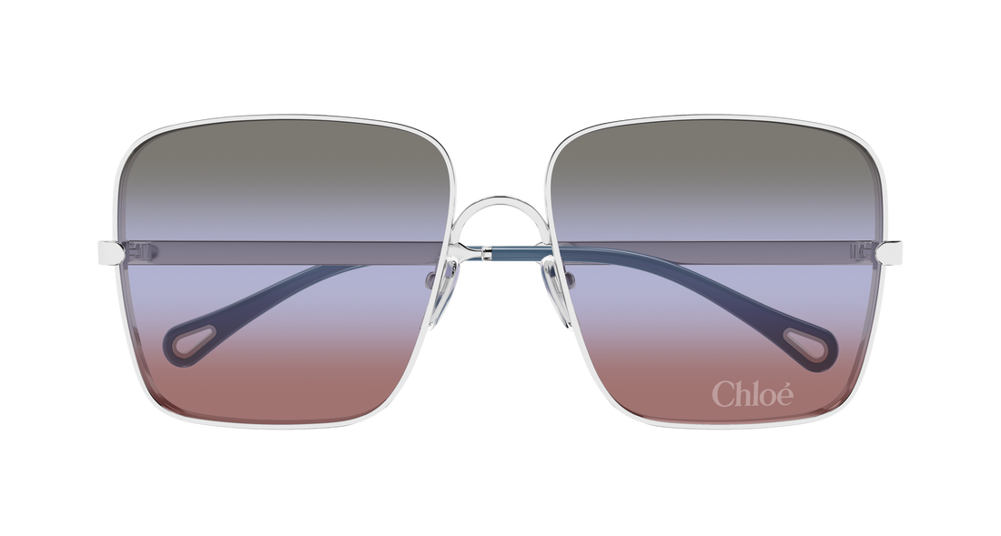 Sunčane naočale chloé ch0324s 003 plateado rectangular / squared femenino veličina 61mm - Detaljni prikaz