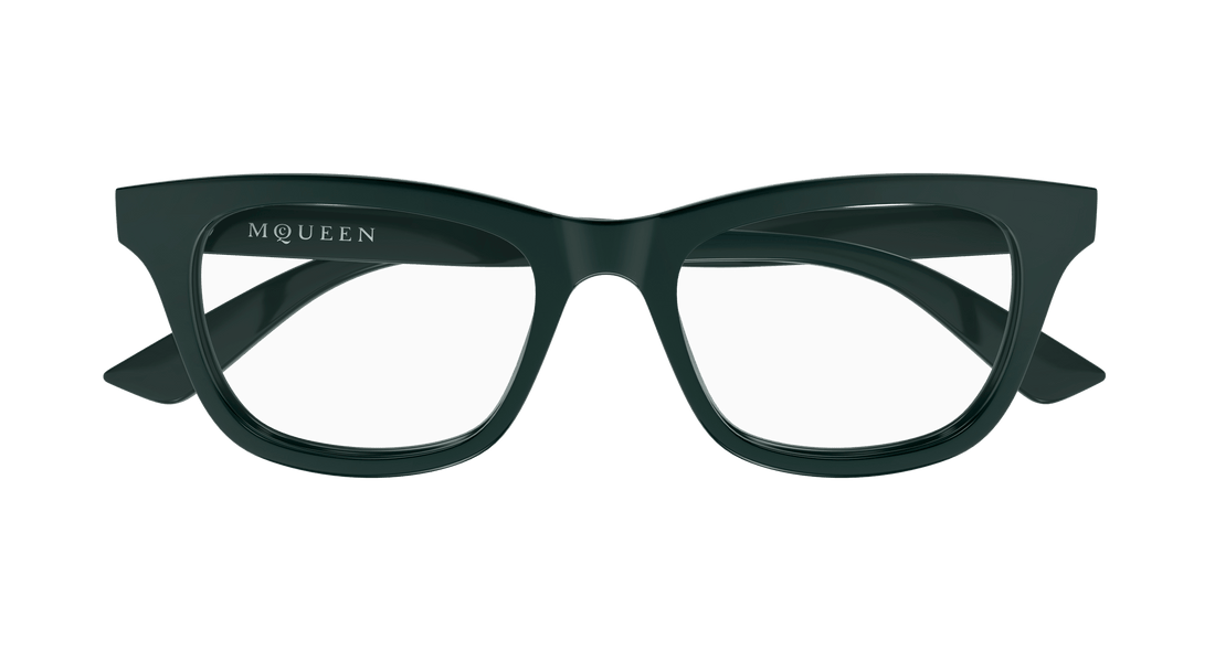Brillen alexander mcqueen am0515o 012 gris cat eye femenino größe 52mm - Detailansicht