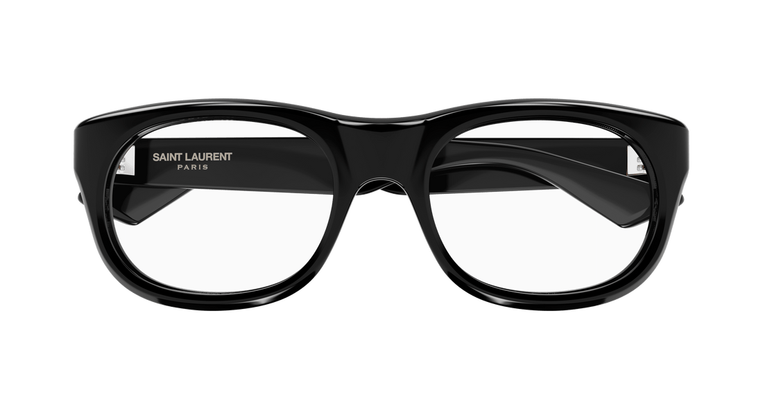 Óculos graduados saint laurent sl 815 romy opt 003 negro rectangular / squared femenino tamanho 56mm - Vista de detalhe